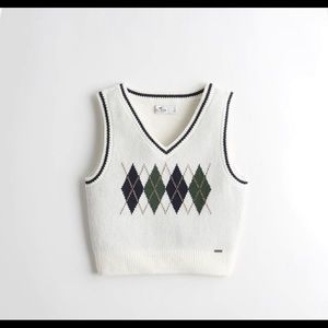 Crop Sweater Vest